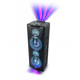 Bluetooth Hangszóró Double MUSE Party Box M-1990 DJ, Teljesítmény 1000 W, Színes és Stroboszkóp fények, CD, CD-R / RW, MP3, USB, Fekete