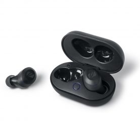Fülhallgató Bluetooth MUSE M-250 TWS, Töltőtok, 20 óra, Kihangosító, Fekete