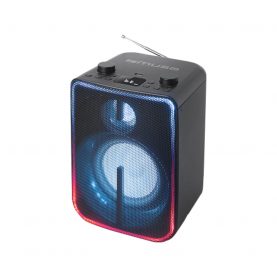 Hangszoró Bluetooth Party Box MUSE M-1802 DJ Akkumulátorral, 1800 mAH, 60 W, LED kijelző, Színes fények, Fekete