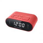 Rádió Órával MUSE M-10 CR, Kettős ébresztő, LED kijelző, Fényerőszabályzó, Piros