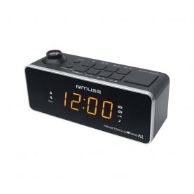 Rádió Órával és Kivetítővel MUSE M-188 P, LED kijelző, FM / MW, Kettős ébresztő, Fekete