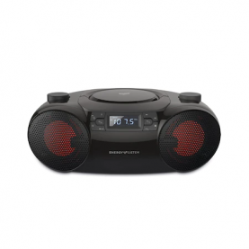 Audió Rendszer Bluetooth Energy Sistem Boombox 6, Hordozható, 12 W, Sztereó, FM rádió, CD, USB, SD, MP3, Fekete