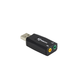Audio Elosztó SBOX USBC-11 5.1/3D USB 2.0 Jack 3.5 mm Audio + Mikrofon, Fekete
