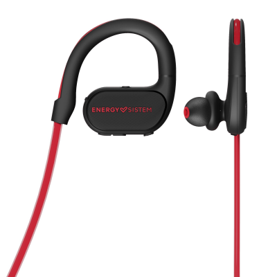 Fülhallgató Bluetooth Energy Sistem BT Running 2, Fülbe helyezhető, LED kábel, 10 m hatótáv, Piros