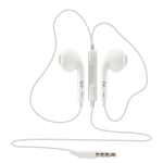 Fülhallgató Mikrofonnal SBOX IEP-204W, Kábelhossz 1.1M, Fehér