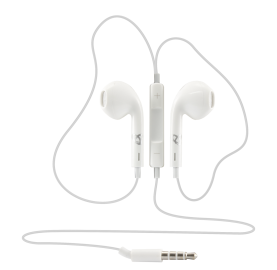 Fülhallgató Mikrofonnal SBOX IEP-204W, Kábelhossz 1.1M, Fehér