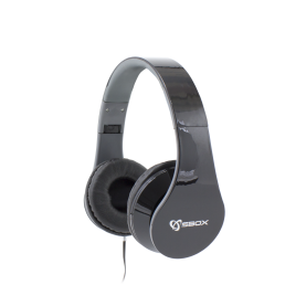 Fejhallgató Over Ear SBOX HS-501B, Mikrofon, Távirányító vezetéken, Fekete