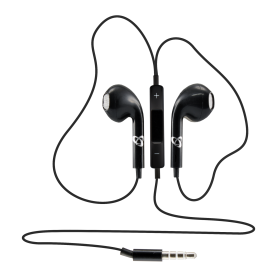Fülhallgató Mikrofonnal SBOX IEP-204W, Kábelhossz 1.1M, Fekete