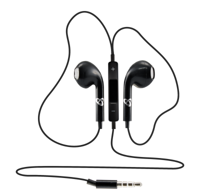Fülhallgató Mikrofonnal SBOX IEP-204W, Kábelhossz 1.1M, Fekete