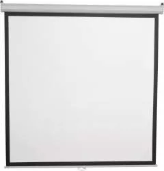 Vetítővászon SBOX PSM-118, 213×213 cm, Falra szerelhető, Fehér