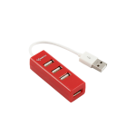USB Elosztó SBOX H-204R, 4 Port, USB 2.0, Piros