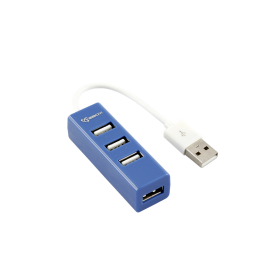 USB Elosztó SBOX H-204R, 4 Port, USB 2.0, Kék