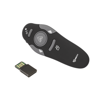 Lézeres Mutató Vezeték nélküli SBOX WP-011, USB 2.0, 10 m hatótáv, Fekete