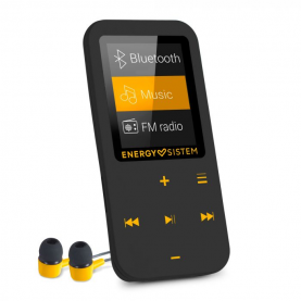 MP 4 Player Energy Sistem, 16GB, Touch, Bluetooth, FM, Sárga/Fekete