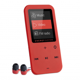 MP4 Player Energy Sistem TOUCH, MicroSD 128 GB-ig, Piros