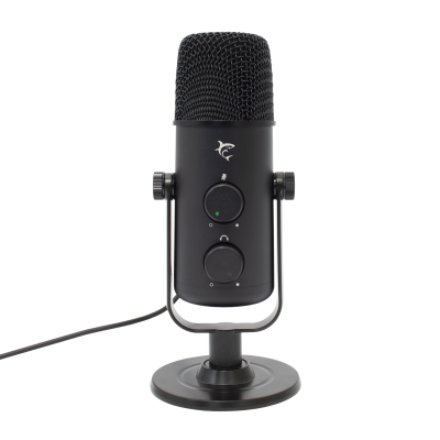 Mikrofon White Shark NAGARA, Kondenzátor x 2, Átmérő 14 mm, Kardioid, Kábel hossza 1 m, Fekete