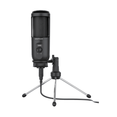 Mikrofon White Shark TAUS, Átmérő 14 mm, Kardioid, Kábelhossz 1,5 m, Fekete