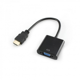 HDMI VGA Elosztó SBOX, 1 HDMI A típusú csatlakozó, 2 VGA csatlakozó, Fekete