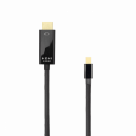 Kábel Audio-Video HDMI- Mini Display Port SBOX, Maximális képkocka sebesség 30 FPS, Kábel hossza 2 m, Fekete