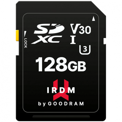 Memóriakártya SD Goodram IRDM 128GB,UHS I,U3, IR-S3A0-1280R12