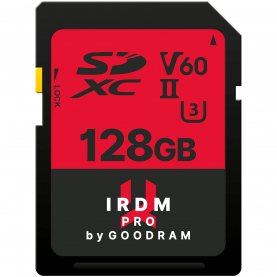 Memóriakártya SD Goodram IRDM PRO 128GB,UHS II,V60, IRP-S6B0-1280R12