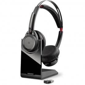 Fejhallgató Bluetooth Plantronics Voyager Focus UC B825-M, Sztereó, Mikrofon, Fekete