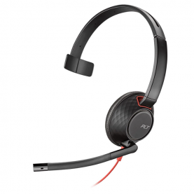 Fejhallgató Call Center Plantronics Blackwire 5210, C5210,USB-A Monoaurális, Fekete