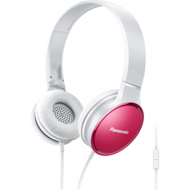 Fejhallgató On the ear Panasonic RP-HF300ME-P, Mikrofon, Összecsukható, Fehér-Rózsaszín