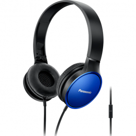 Fejhallgató On the ear Panasonic RP-HF300ME-A, Mikrofon, Összecsukható, Fekete-Kék