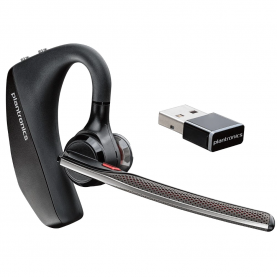 Fülhallgató Bluetooth Plantronics Voyager 5200 UC, Adapter BT USB, Töltődoboz, Fekete