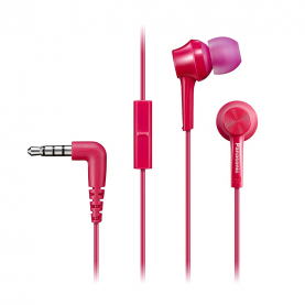 Fülhallgató In Ear Panasonic RP-TCM115E-P, Vezetékes, Mikrofon, Rózsaszín