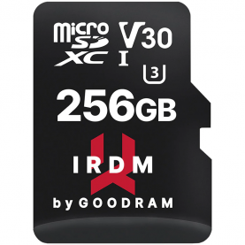 Memóriakártya microSDXC Goodram IRDM 256GB,UHS I, Cls 10 + Adapter