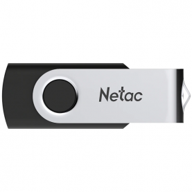 Memória USB Netac, U505, 32GB, USB2.0, Fekete-Ezüst