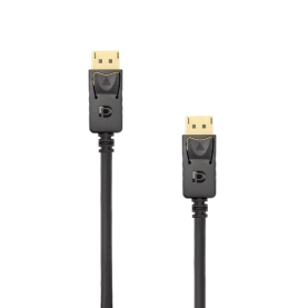Kábel Audió Video SBOX DisplayPort – DisplayPort, Maximális képkockasebesség 60 FPS, Kábelhossz 2 m, Fekete