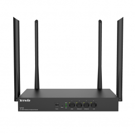 Router Wireless Hotspot Tenda W15E, AC1200, Dual-Band, 50 felhasználó, Frekvencia 2.4 – 5 GHz, Fekete