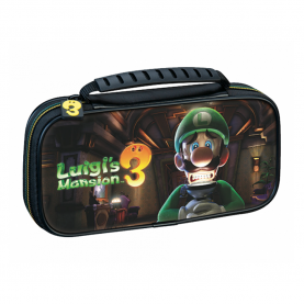 Hordozótáska Nacon Deluxe Nintendo Switch Lite-hoz, Luigi Mansion 3 NLS148L, Fekete