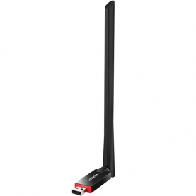 Adapter Wireless Tenda U6, N300, USB 2.0, Antenna, 300 Mbps, Fekete