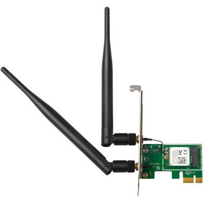 Hálózati Kártya Wireless Tenda E12 PCI-Express AC1200, Frekvencia 5GHz, Antenna: 2 x 2.5dBi, Fekete