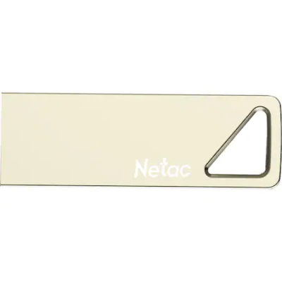 USB Memóriakártya Netac U326, 64 GB, cink, USB 2.0, Arany