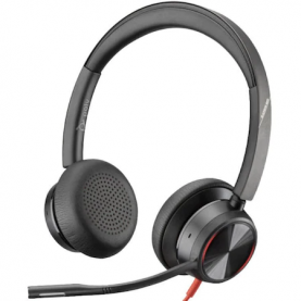 Fejhallgató Call Center Plantronics Blackwire 8225, BW8225 USB-A, WW (214406-01), Fekete