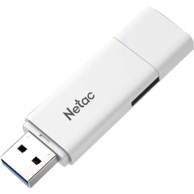 Memória USB Netac, U185, 32GB, LED jelzőfény, USB2.0, Fehér