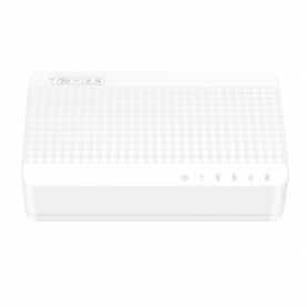 Switch Tenda S105, 5 Port Fast Ethernet, 10/100 Mbps, Tápellátás 9V / 0.6A, Fehér