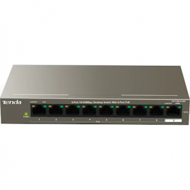 Switch Tenda TEF1109P-8-63W 8 Port Fast Ethernet, 58W, MAX POE, Ezüst