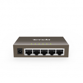 Switch Tenda TEG1005D, 5 port Gigabit, Desktop, Store and Forward, Tápellátás 100-240V AC 50 / 60Hz, Fekete