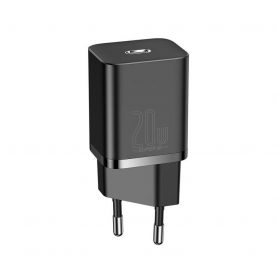 Hálózati töltő Fast Charge Baseus CCSUP-B01, USB Type-C, 20 W, Fekete